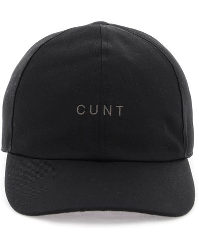 Rick Owens Baseball Cap With Embroidery - Black