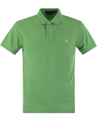 Polo Ralph Lauren Slim Fit Pique Polo -Hemd - Grün