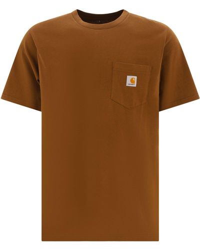 Carhartt Camiseta de "bolsillo" de - Marrón