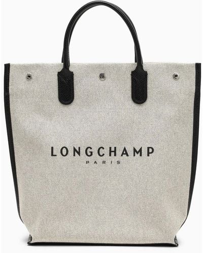 Longchamp M Essential Ecru fourre-tout - Métallisé