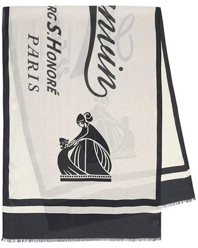 Lanvin Logo -sjaal - Zwart