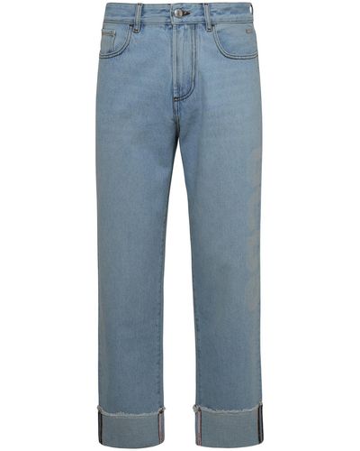 Gcds Jeans di cotone azzurro - Blu