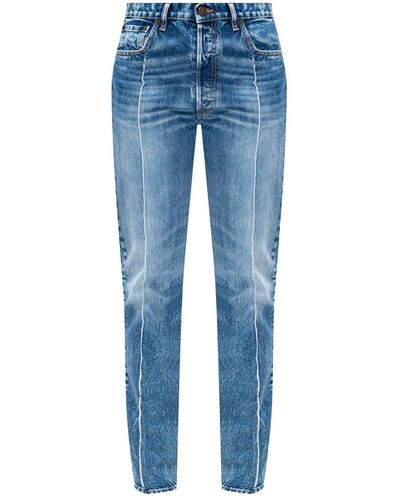 Maison Margiela Jeans de mezclilla de algodón - Azul