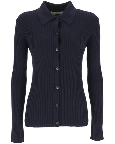 Chloé Chloe cardigan en laine et Cachemire - Bleu