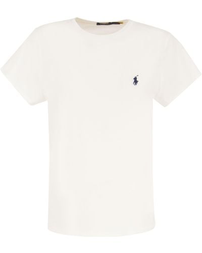 Polo Ralph Lauren Wimbledon Logo-embroidered Cotton T-shirt - White