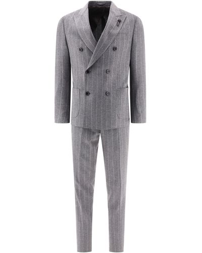 Lardini Pinstriped Suit - Gray