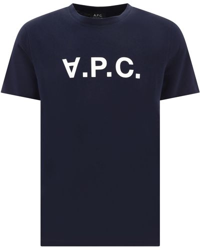 A.P.C. Vpc T -shirt - Blauw
