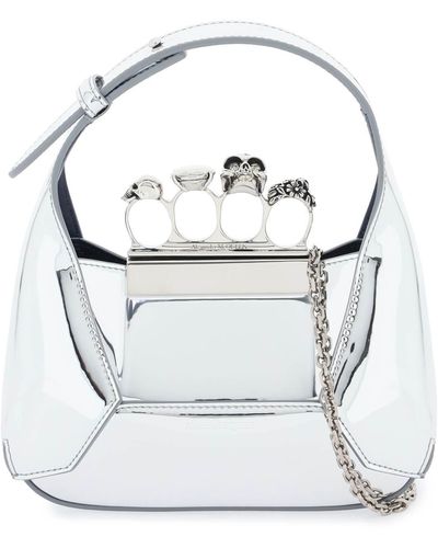Alexander McQueen De Juwelen Hobo Mini Bag - Grijs
