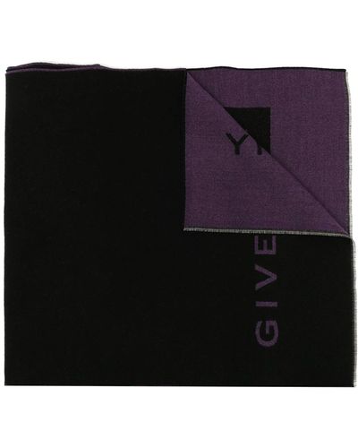 Givenchy Gebreide Sjaal Met 4 G-logo Van - Zwart