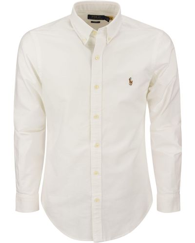 Polo Ralph Lauren Slim Fit Oxford Hemd - Weiß