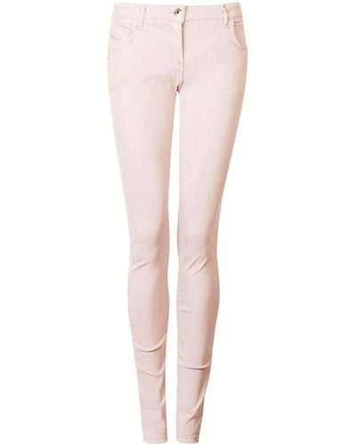 Patrizia Pepe Beige Cotton Jeans & Pant - Pink