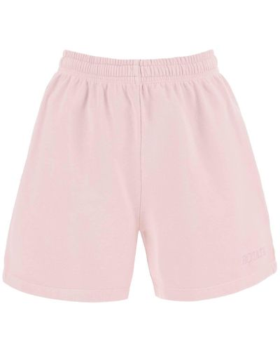 ROTATE BIRGER CHRISTENSEN Wechseln Sie Bio -Baumwoll -Sport -Shorts für Männer - Pink