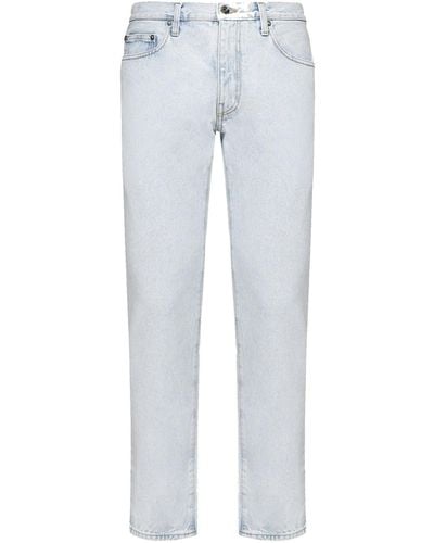 Off-White c/o Virgil Abloh Jeans Diag White Slim Fit - Bleu