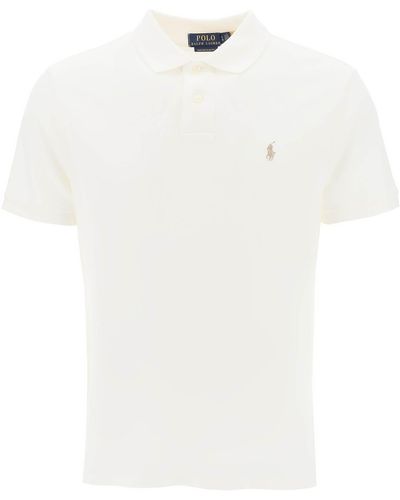 Ralph Lauren Polo -Hemd mit Logo - Blanc