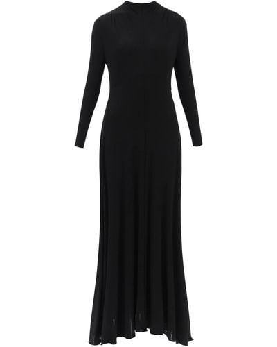 Jil Sander Y Jersey Maxi Kleid - Noir