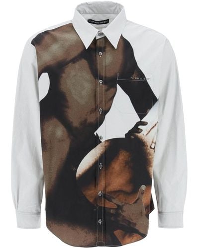 Y. Project Body Collage Shirt - Zwart
