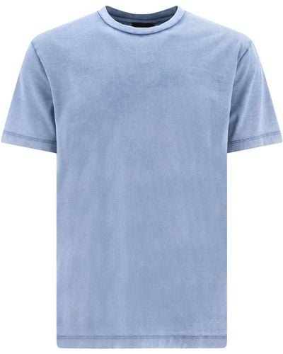 Roberto Collina Hat T -shirt Ausgewaschen - Blauw
