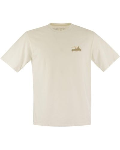 Patagonia T-shirt en coton biologique - Blanc