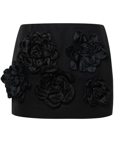 Dolce & Gabbana Cotton Blend Miniskirt - Black