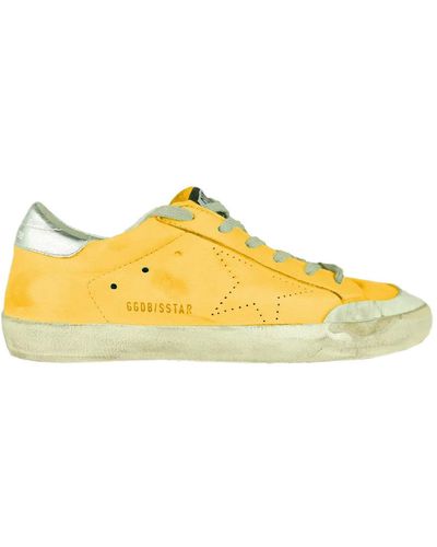 Golden Goose Gelber Ledersneaker