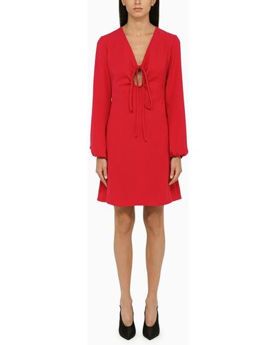P.A.R.O.S.H. Fuchsia -Kleid mit Ausschnitt - Rot