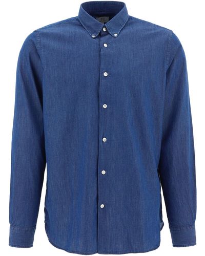Woolrich Indigo -hemd - Blauw