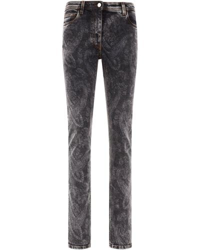 Etro SKINNY PAISLEY Jeans - Gris