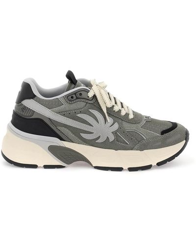 Palm Angels Palm Runner Sneakers Voor - Wit