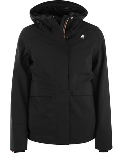 K-Way Dorel Bonded Hooded Jacket - Zwart