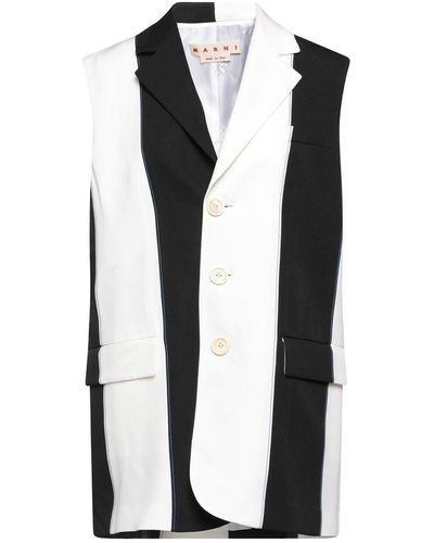 Marni Striped Wool Vest - Black