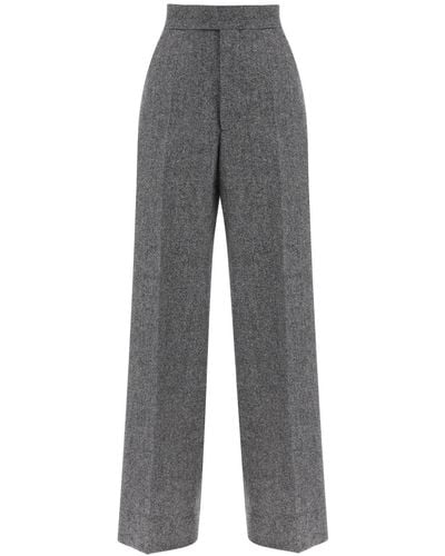 Vivienne Westwood Pantalones de Lauren en Donegal Tweed - Gris