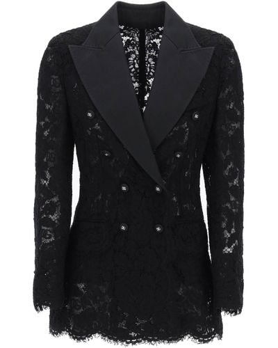 Dolce & Gabbana Turlington Blazer en dentelle - Noir