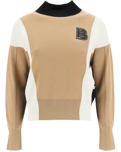 BOSS by HUGO BOSS Color Block Sweater - Wit