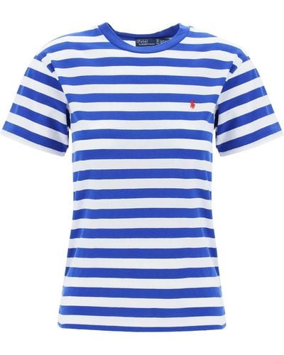 Polo Ralph Lauren Striped Crewneck T -Shirt - Blau