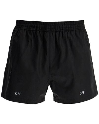 Off-White c/o Virgil Abloh Off Surfer Sea Bermuda Shorts - Black