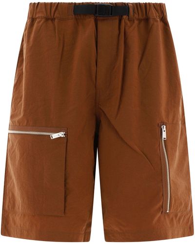 Undercover Belted Shorts - Brown