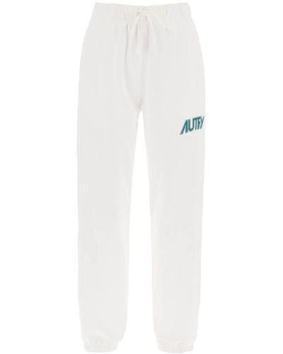 Autry Joggers con impresión del logotipo - Blanco