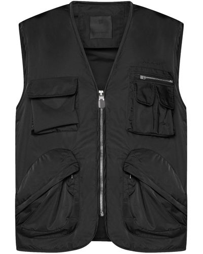 Givenchy Multipockets Nylon Vest - Black