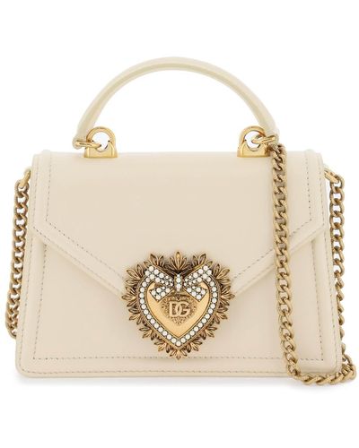 Dolce & Gabbana Devotion Small Handsbag - Neutre