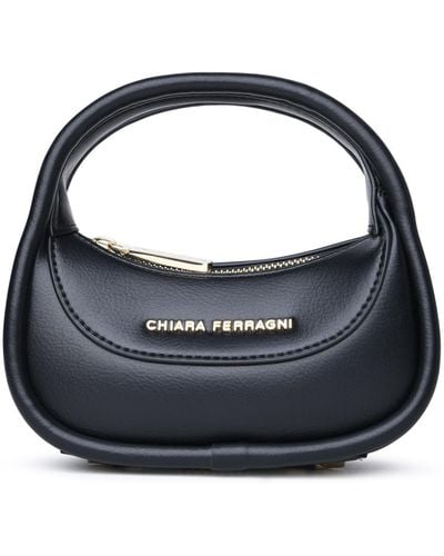 Chiara Ferragni Pequeña bolsa de poliéster negro 'hiper' - Azul