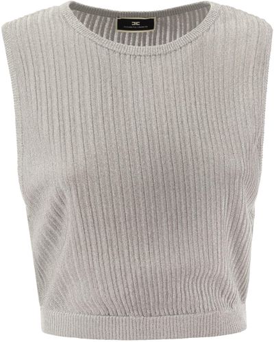 Elisabetta Franchi Viscose métallisé - Gris