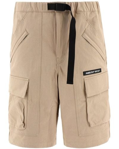 Ambush Cotton Bermuda Shorts - Neutro