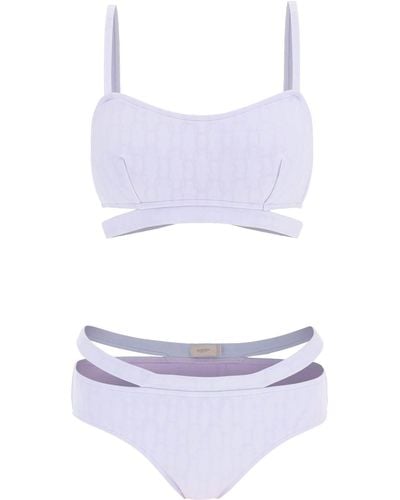 Agnona Chain Logo Set Bikini - Violet