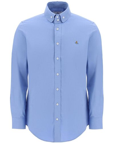 Vivienne Westwood Two Button Krall -shirt - Blauw