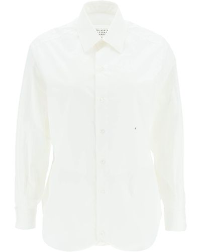 Maison Margiela Camicia In Cotone 'M' - Bianco