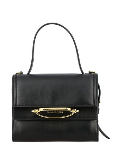 Alexander McQueen Leather Handbag - Nero