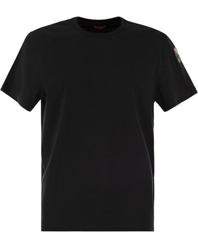 Parajumpers Maglietta per maglietta di cotone di shispare - Nero