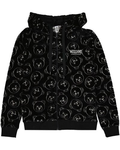 Moschino Moschino Unterwäsche Unterwäsche Teddy Sweatshirt - Schwarz