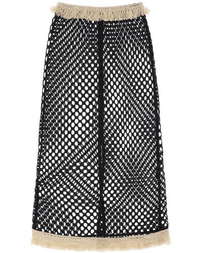 By Malene Birger "maxi Skirt With Pale - Black