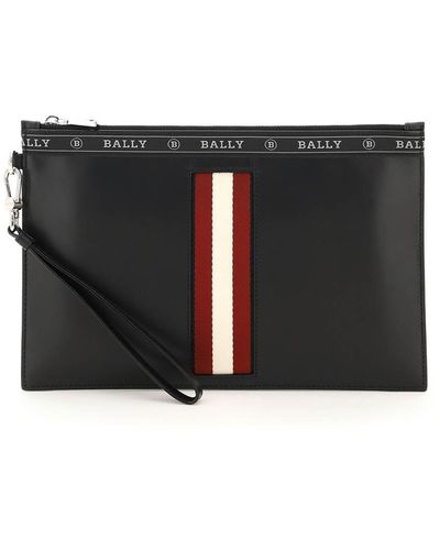 Bally Leather Benery Pouch - Noir